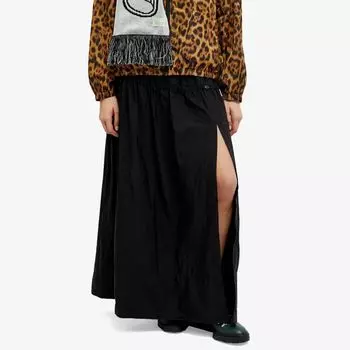 Нейлоновая зимняя юбка Aries, черный