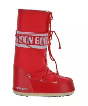 Нейлоновые ботинки на шнуровке Moon Boot, красный