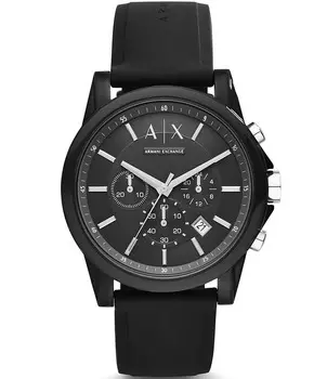 Нейлоновые часы с хронографом AX Armani Exchange Active, черный