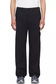 Нейлоновые матовые брюки Ghost Stone Island, черный