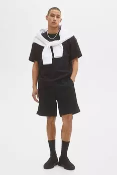 Нейлоновые плавательные шорты до колен H&amp;M, черный