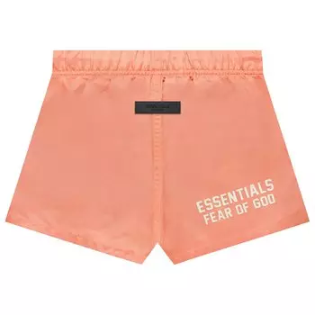Нейлоновые шорты для бега Fear of God Essentials, цвет Коралл