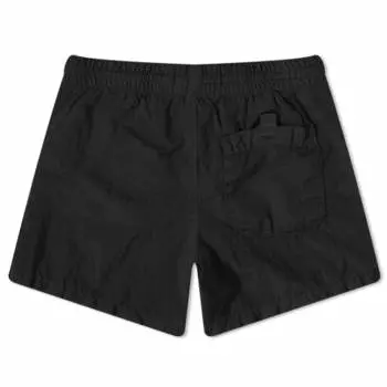 Нейлоновые шорты для плавания Stone Island Junior из металлизированного материала, черный