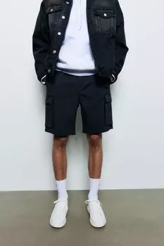 Нейлоновые шорты карго стандартного кроя H&M, серый