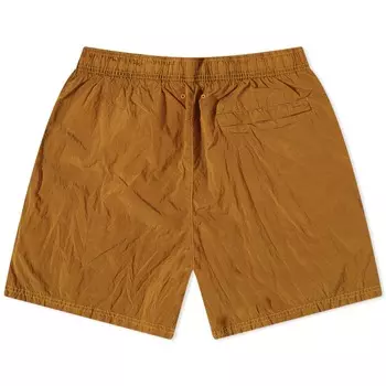 Нейлоновые шорты Stone Island с эффектом металлик