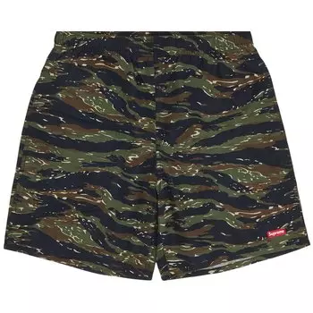 Нейлоновые шорты Supreme, камуфляж Tiger Camo
