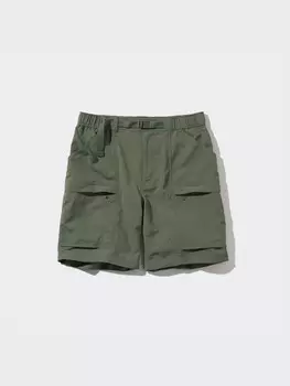 Нейлоновые шорты Uniqlo, цвет 57 зеленый зеленый