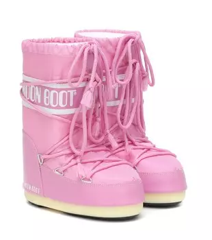 Нейлоновые зимние ботинки Moon Boot Kids, розовый