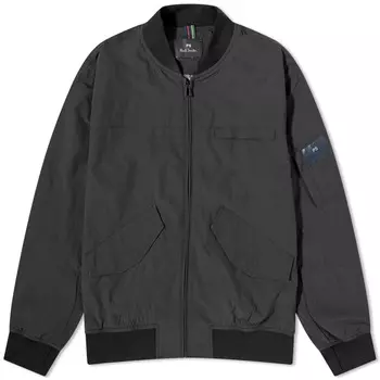 Нейлоновый бомбер Paul Smith, черный