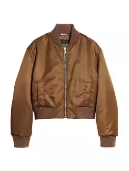 Нейлоновый бомбер Weekend Max Mara, цвет tobacco