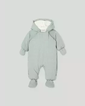 Нейлоновый комбинезон для мальчика из сирсакера виши, ноги+руки Coconut El Corte Ingls, зеленый