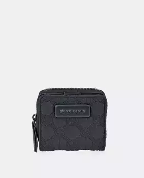 Нейлоновый кошелек-кошелек на молнии Pierre Cardin, черный