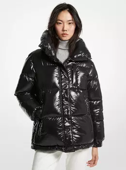 Нейлоновый пуховик Cir Michael Kors, черный