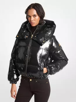 Нейлоновый пуховик Cir Michael Kors, черный