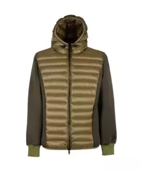 Нейлоновый пуховик с эластичными рукавами Centogrammi, мультиколор