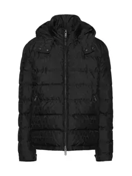 Нейлоновый пуховик с узором Toile Iconographe Valentino Garavani, черный