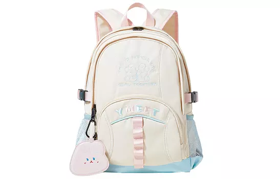 Нейлоновый рюкзак большого размера для женщин цвета экрю/абрикос Sound For Life, Ecru