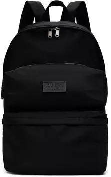 Нейлоновый рюкзак с тремя карманами MM6 Maison Margiela, черный