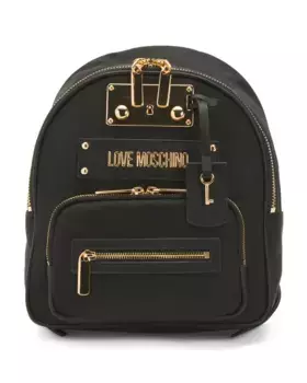 Нейлоновый рюкзак Timeless Love Moschino, черный