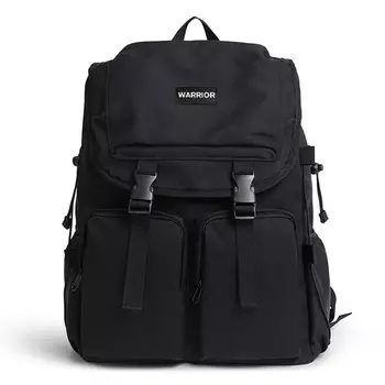 Нейлоновый рюкзак Warrior большого размера унисекс, черный/белый