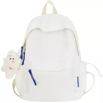 Нейлоновый рюкзак Warrior среднего размера для женщин, белый/черный