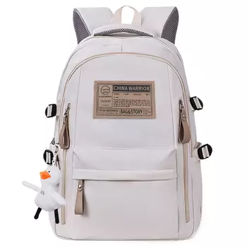 Нейлоновый рюкзак Warrior, стандартный, унисекс, черный/белый