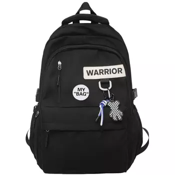 Нейлоновый рюкзак Warrior, стандартный, унисекс, черный/белый