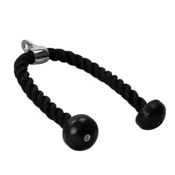 Нейлоновый трос с хромированным шарнирным соединением GORILLA SPORTS, черный