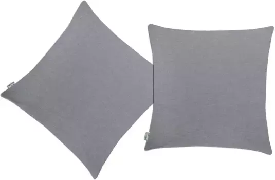 Нейтекс для вас! Декоративная подушка "Базовая", чехол на подушку без наполнения, 2 шт Neutex for you! 48х48 см, цвет asphalt + unifarben