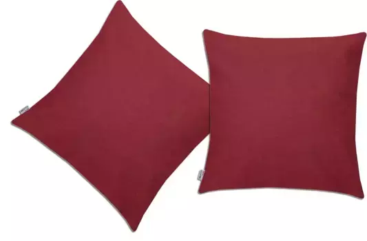 Нейтекс для вас! Декоративная подушка "Базовая", чехол на подушку без наполнения, 2 шт Neutex for you! 38х38 см, красный