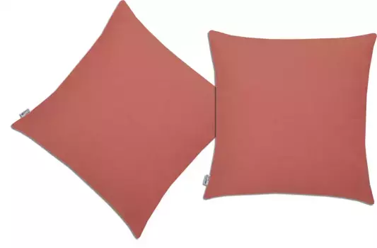 Нейтекс для вас! Декоративная подушка "Базовая", чехол на подушку без наполнения, 2 шт Neutex for you! 48х48 см, коралловый
