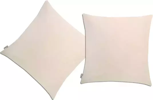Нейтекс для вас! Декоративная подушка "Базовая", чехол на подушку без наполнения, 2 шт Neutex for you! 40х60 см, кремовый
