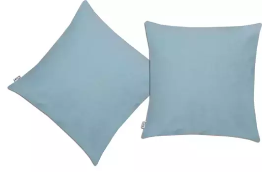 Нейтекс для вас! Декоративная подушка "Базовая", чехол на подушку без наполнения, 2 шт Neutex for you! 40х60 см, бирюзовый