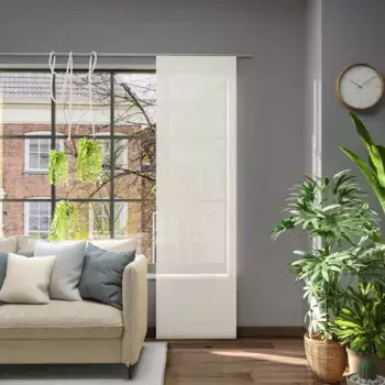 Нейтекс для вас! Раздвижная штора «Libre-ECO», (1 шт.), экологичная, на заказ Neutex For You!, цвет creme