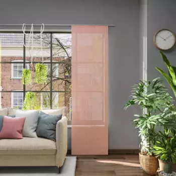 Нейтекс для вас! Раздвижная штора «Libre-ECO», (1 шт.), экологичная, на заказ Neutex For You!, цвет koralle