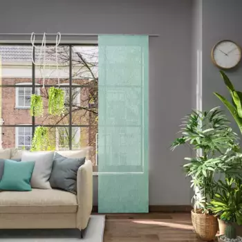 Нейтекс для вас! Раздвижная штора «Libre-ECO», (1 шт.), экологичная, на заказ Neutex For You!, цвет salbei