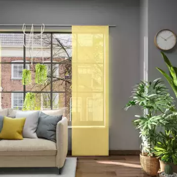 Нейтекс для вас! Раздвижная штора «Libre-ECO», (1 шт.), экологичная, на заказ Neutex For You!, желтый
