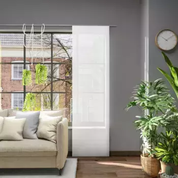 Нейтекс для вас! Раздвижная штора «Libre-ECO», (1 шт.), экологичная, на заказ Neutex For You!, цвет wollwei