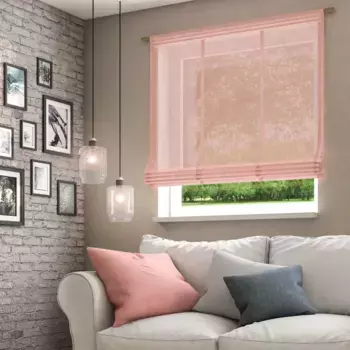 Нейтекс для вас! Римская штора «Либре-ЭКО», со штангой, свободно висящая Neutex For You!, цвет koralle