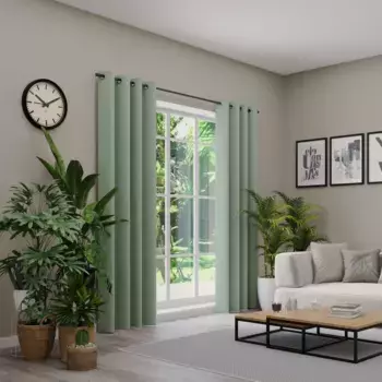 Нейтекс для вас! Штора «BELMONDO», (1 шт.), однотонная с бархатистой поверхностью, на заказ Neutex For You!, цвет salbeigrn