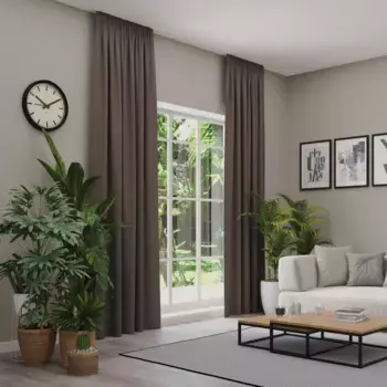 Нейтекс для вас! Штора «INSULA», (1 шт.), однотонная, для сильного затемнения Neutex For You!, коричневый