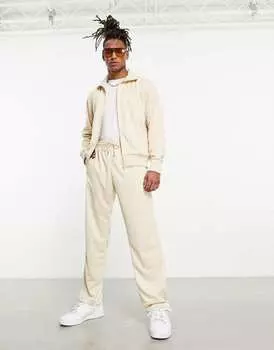 Нейтральные спортивные брюки с монограммой adidas Originas Trefoil