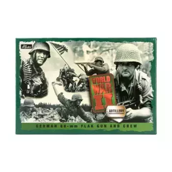 Немецкая 88-мм зенитная пушка и расчет, WWII Miniatures (W. Britains)