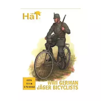 Немецкие велосипедисты Jager Первой мировой войны, Historical Plastic Military Figures - WWI (1:72) (Hat Industries)