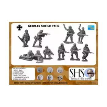 Немецкий пехотный отряд, Berlin or Bust WWII Miniatures - Separate Heads System (28mm)