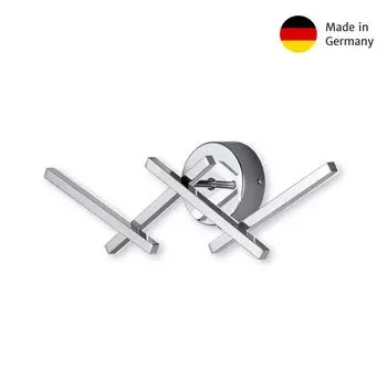 Немецкий светодиодный настенный светильник 16Вт/230В хром металл 1400лм теплый белый 11,5х44см B-Leuchten