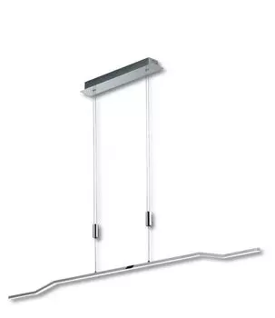 Немецкий светодиодный подвесной светильник с регулируемой высотой, хромированный и затемняемый, 3150 люмен B-Leuchten