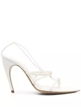 Nensi Dojaka босоножки на каблуке, белый