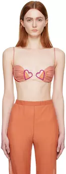 Nensi Dojaka Бюстгальтер с розовым сердцем