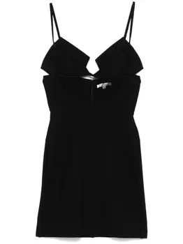 Nensi Dojaka креповое платье мини, черный
